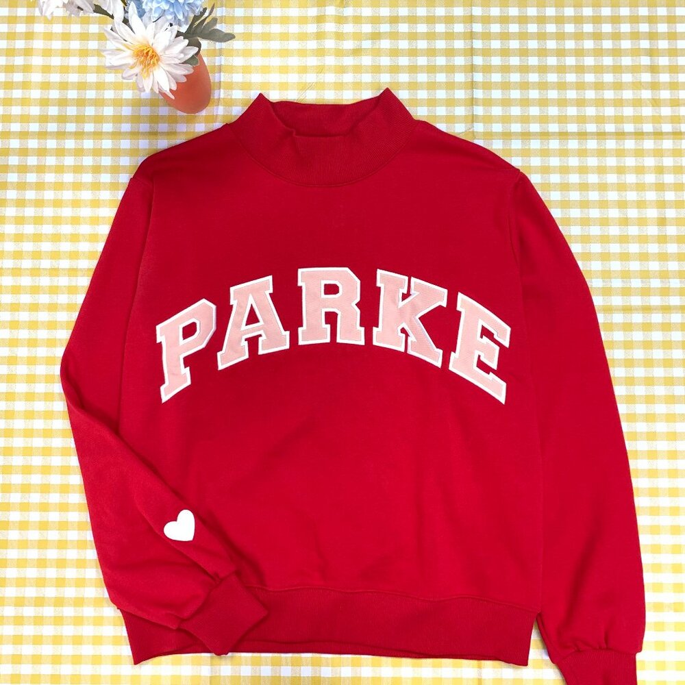 Parke Valentine’s Day Limited College Fit Pullover Sweatshirt Red Cozy👚👚